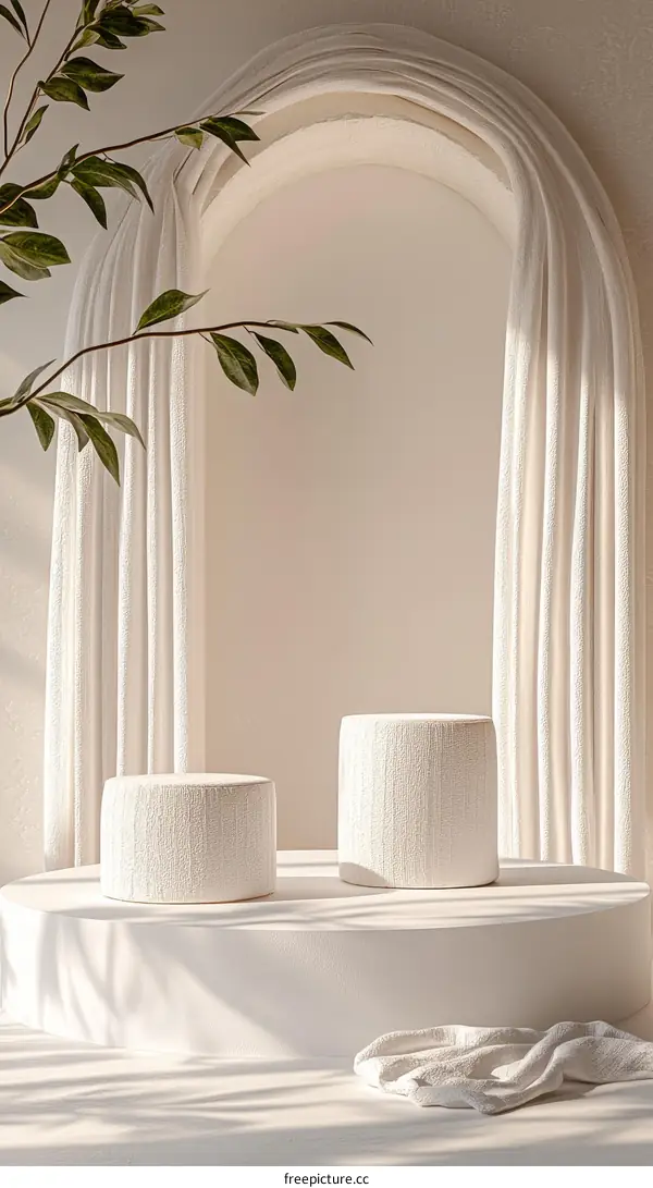 Elegant Minimalist Modern Interior Scene