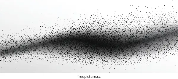 Abstract Black and White Dot Pattern Background