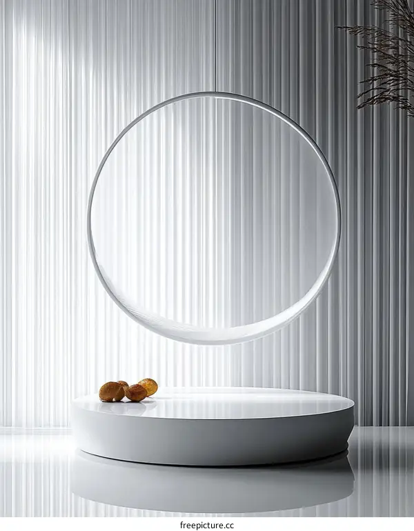 Modern Minimalist Round Swinging Ring Light Fixture