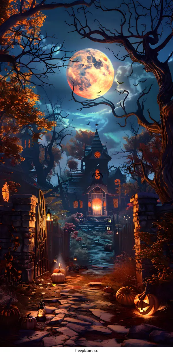 Halloween Pumpkin House