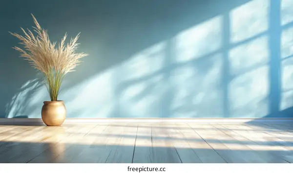 Empty Room Interior Design with Sunlight