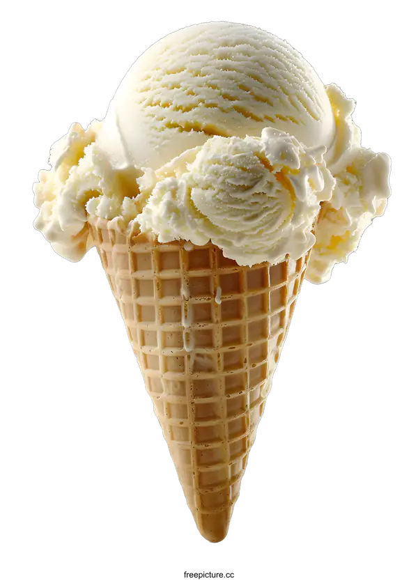 [Transparent Background PNG]A delicious ice cream cone