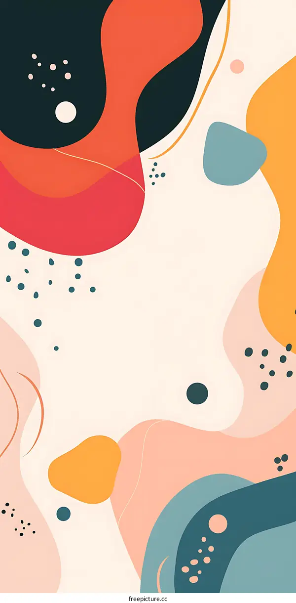 Abstract Colorful Shapes Background Design