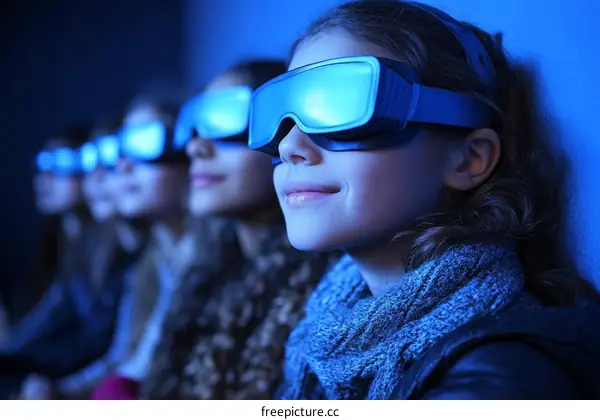 VR Experience Group of Children