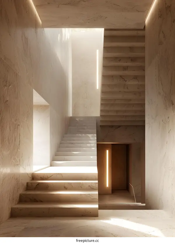 Modern Minimalist Staircase Architecture Design