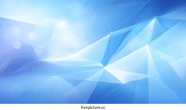 Abstract Geometric Blue Background Design
