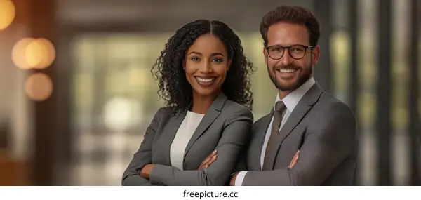 Confident Business Professionals