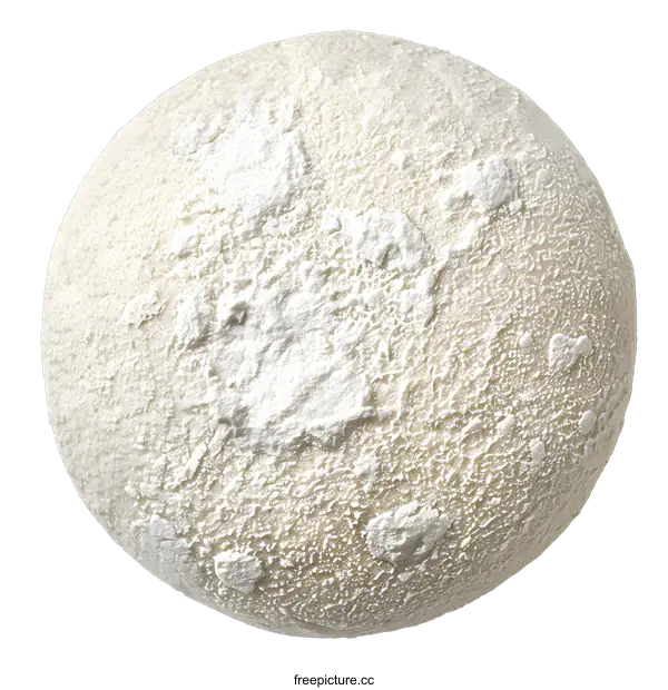 [Transparent Background PNG]Round Loaf of Bread Covered in Flour