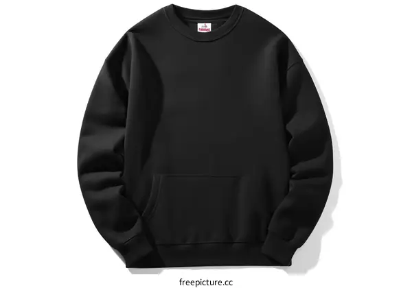Black sweatshirt with a pocket