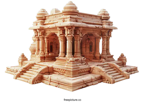 [Transparent Background PNG]ancient indian temple
