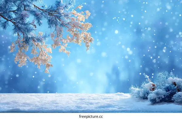 Winter Wonderland Snowy Landscape