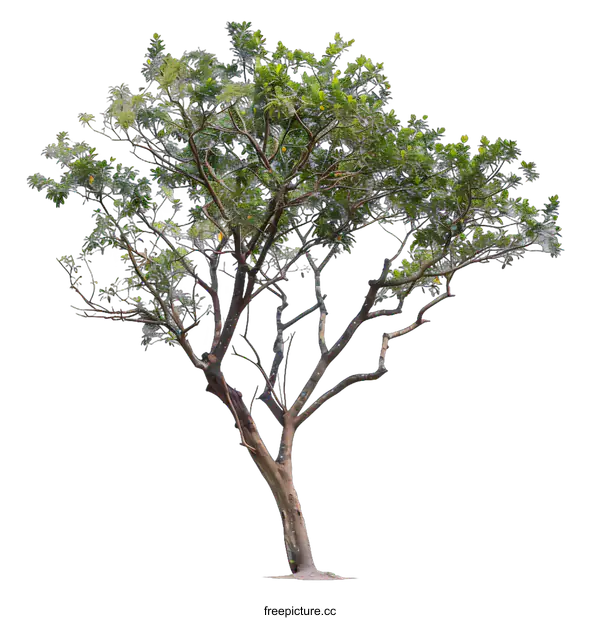[Transparent Background PNG]Green Tree Isolated On White Background