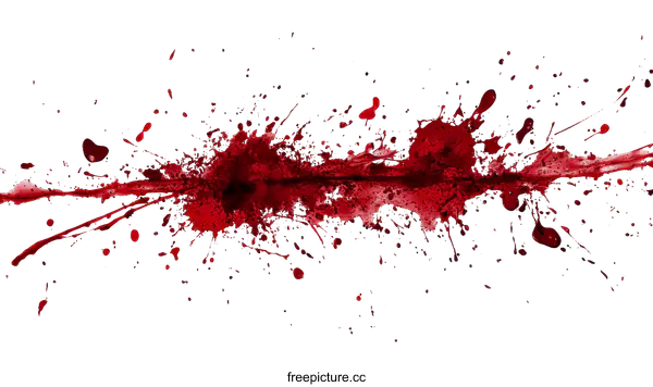[Transparent Background PNG]Blood Stains Abstract Illustration