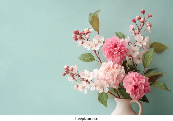 A Beautiful Arrangement of Spring Flowers
