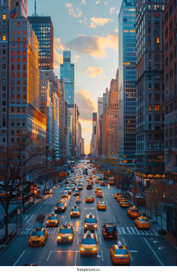New York City Traffic in Rush Hour