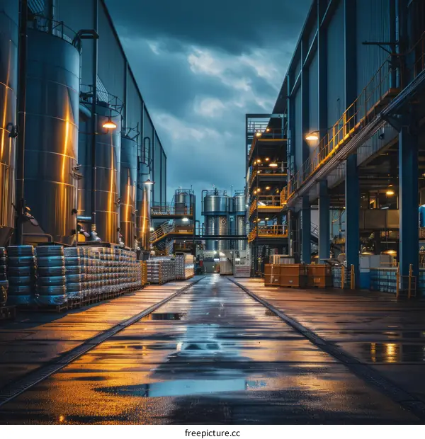 Large Cistern In A Factory