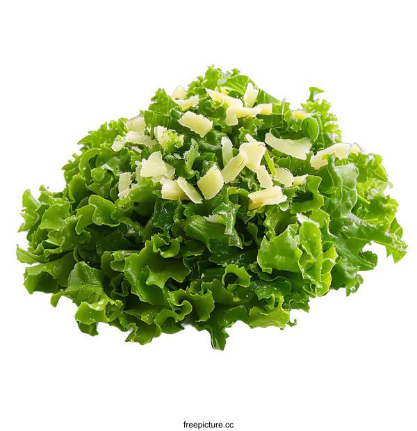 [Transparent Background PNG]Fresh Green Salad with Cheese