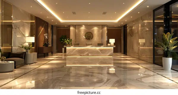 Modern Luxury Hotel Lobby Interior Design
