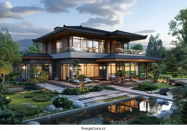 Modern Japanese Style House with Garden
