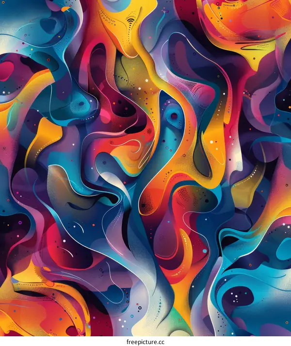 Vibrant Liquid Abstract Background
