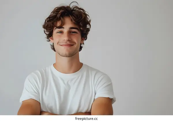Portrait of a happy young man