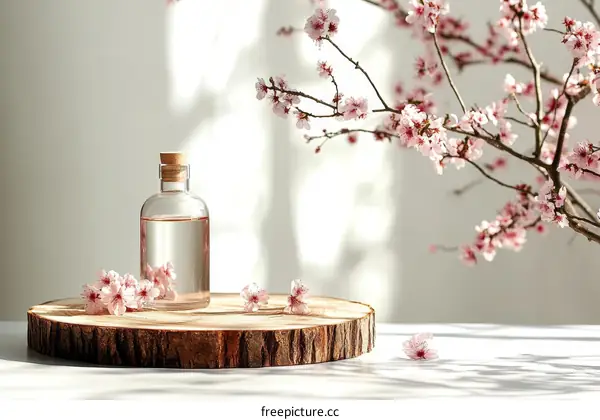 Spring Blossom Beauty Product Display