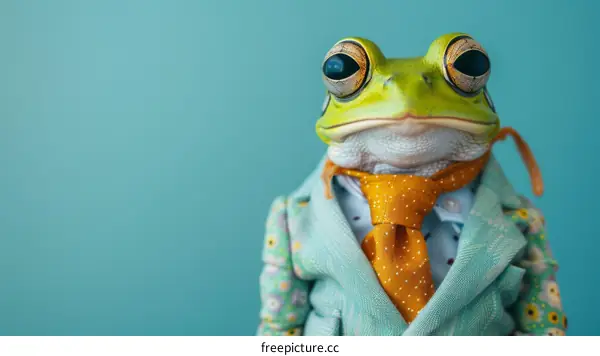 A Dapper Frog in a Suit