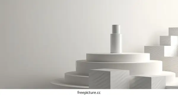 Modern Minimalist Cosmetic Product Display