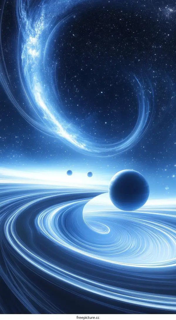 Abstract Space Spiral Nebulae