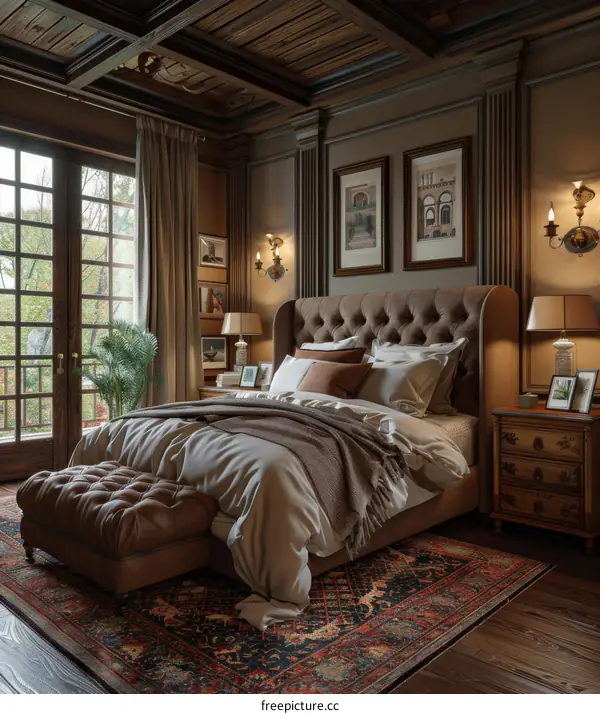 Luxury Bedroom Interior Design Illustration