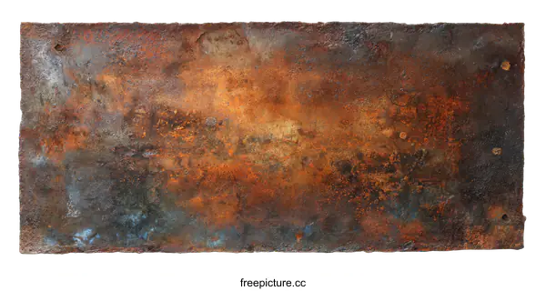 [Transparent Background PNG]Rusty Metal Abstract Art Piece