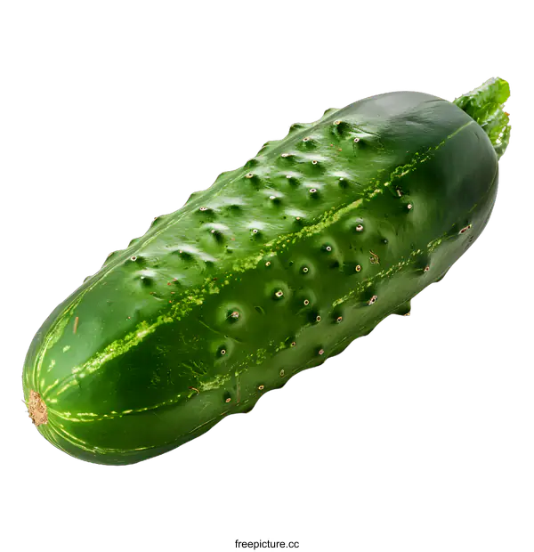 [Transparent Background PNG]Single cucumber on white background