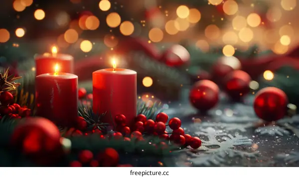 Christmas Candles and Decorations