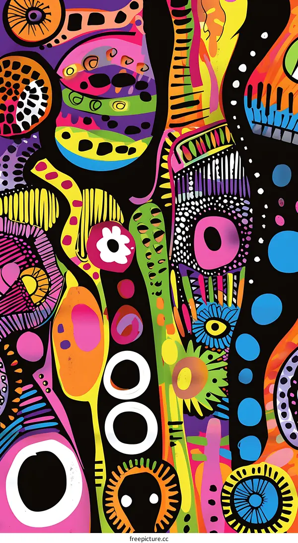 Abstract Colorful Geometric Pattern Background