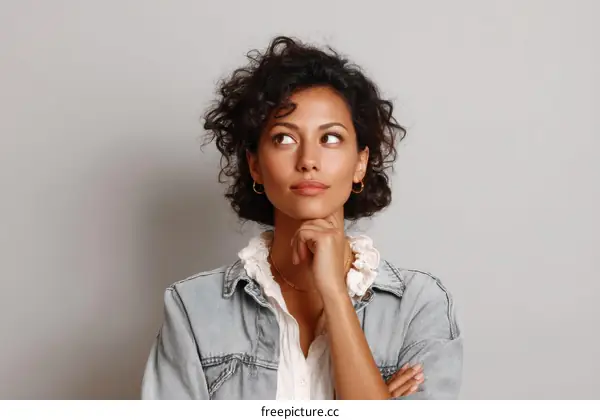 Thoughtful Woman Portrait