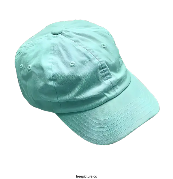 [Transparent Background PNG]Plain Mint Green Baseball Cap Mockup