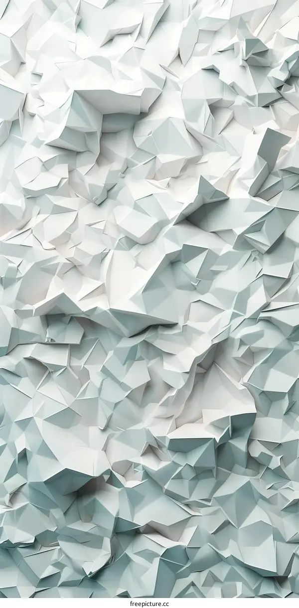 Abstract White Rock Surface 3D Rendering