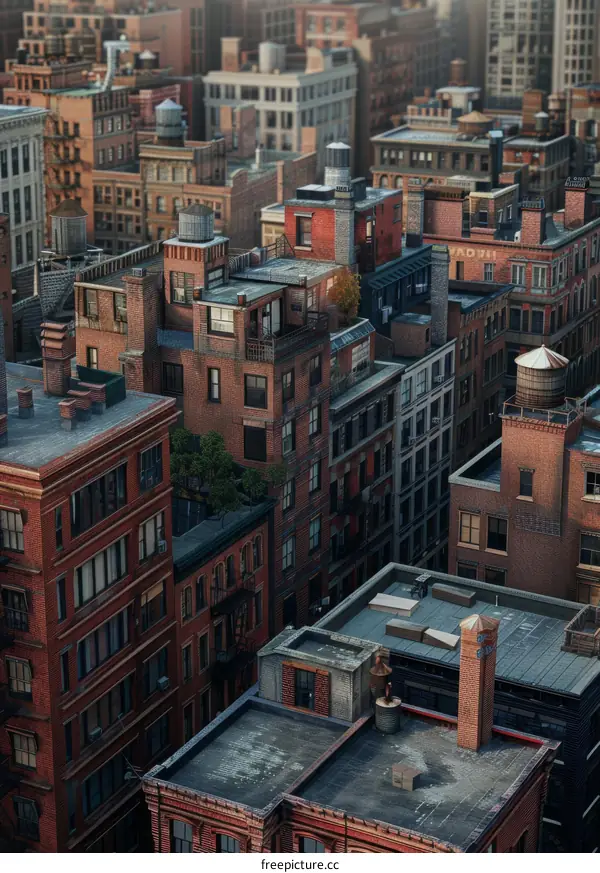 Aerial View of New York City Skyline