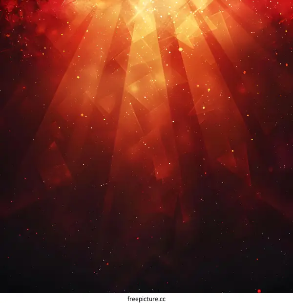 Red rays background image