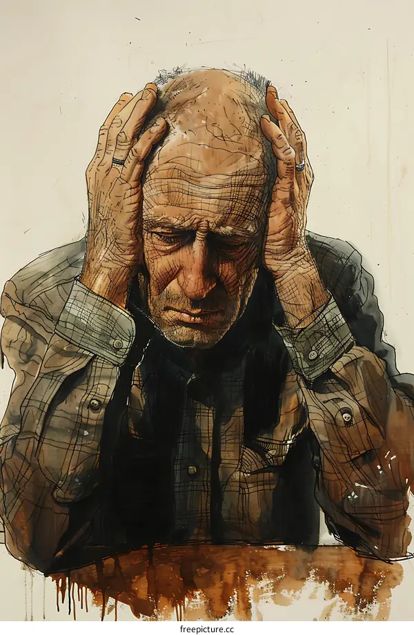 Portrait of an old man