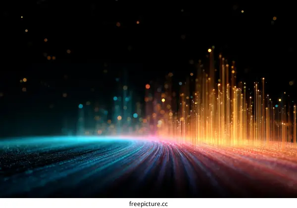 Abstract Digital Cityscape of the Future