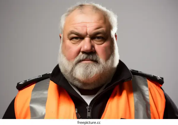 Portrait of a security guard