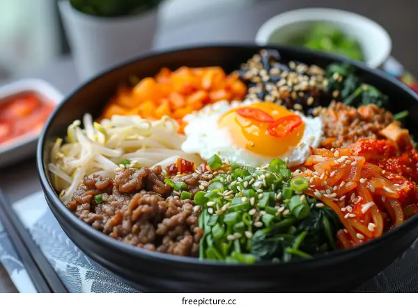 Korean Bibimbap: A Colorful and Delicious Bowl of Rice