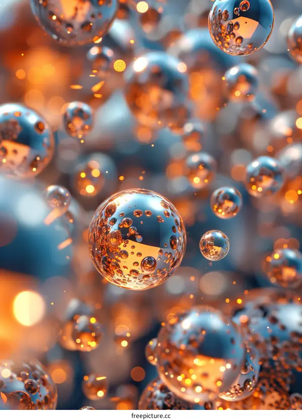 Abstract Floating Sphere Illustration