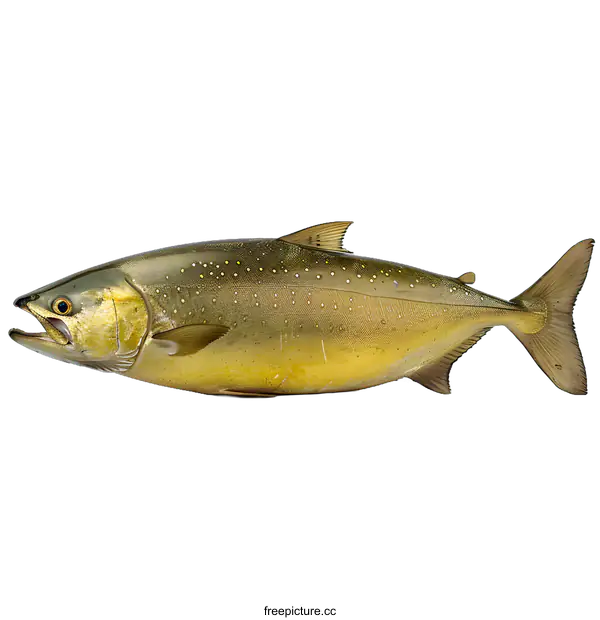 [Transparent Background PNG]Golden Fish on White Background