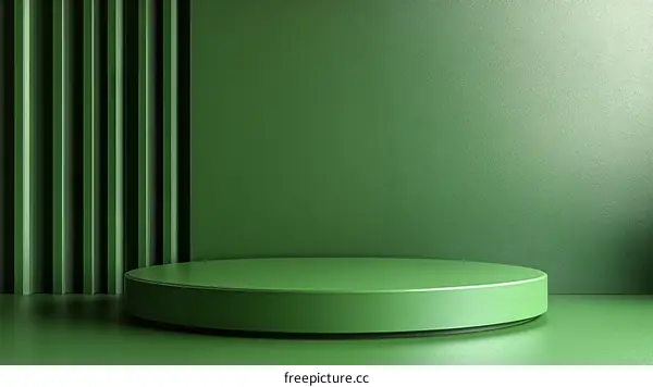 Abstract Green Minimalist Product Display