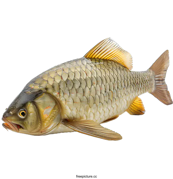 [Transparent Background PNG]Freshwater Fish on White Background