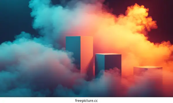 Abstract Modern Minimalist 3D Product Display