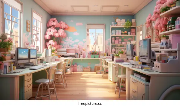 Kawaii Office Space