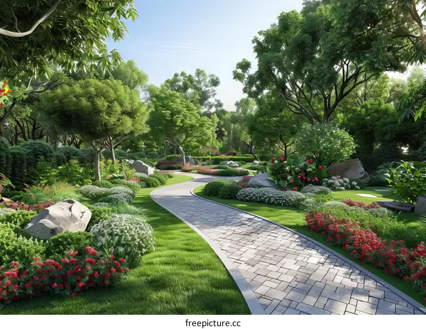 Design Effect Picture of Garden Landscape